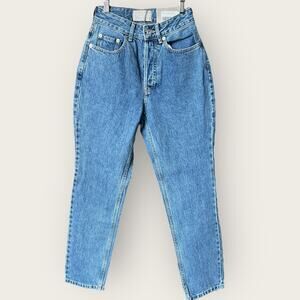 Everlane Curvy 90s Cheeky Straight Jeans | Waist 23 Crop | Blue Y2K Mom 80s 90s